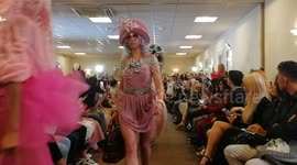 Pierre Garroudi Spectacular Fashion Show at London Fashion Week SS19, London, UK