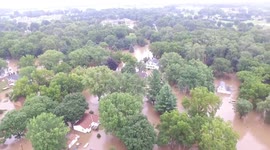 August 21, 2018 Mazomanie WI Drone Views of RECORD Flash Flooding