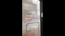 Typhoon in Shenzhen China