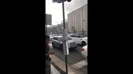 Garage on fire at mall