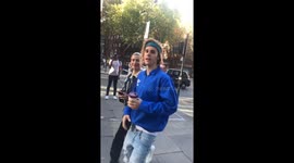 Justin Bieber and Hayley Baldwin stroll though London before Fashion Week
