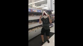 Epic 'baby shark' challenge in Walmart