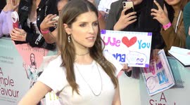 Fans in tears as US actress Anna Kendrick arrives in London