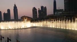 Water fountain show in Dubai mall