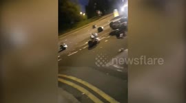 Police called after youths block road off with uncollected rubbish in protest at Birmingham bin strike