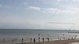 Clacton Airshow 2018 - Red Arrows final fly by