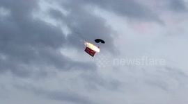 Clacton Airshow 2018 - Tigers Army Parachute Team twilight display