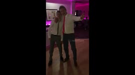 Wedding guest dance off