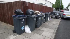 Residents take matters into their own hands to clear mountains of stinking rubbish piled up across Birmingham after bins not collected for FIVE weeks