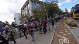 Freshers Week Street View with a Go Pro University of Manchester