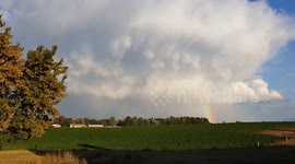 Crazy Clouds with a Rainbow