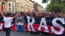 PSG Ultras march to Anfield ahead of Liverpool clash