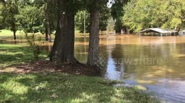 Cape Fear River in Lillington Nears Record Crest