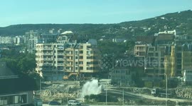 Main water pipe punctured