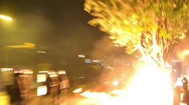 Molotov cocktails fly as five-year memorial anniversary for slain activist-singer turns violent in Athens