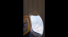 Inside the airplane