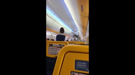 Inside the airplane