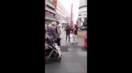 Creepy street performers let loose in Leicester