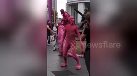 Leicester city centre overrun with peculiarly-dressed street performers