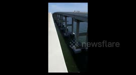 Newsflare Edit - Man's office is at the base of a bridge