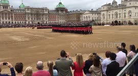 Coldstream Guards marching to The British Grenadiers, Trooping the Colour 2018