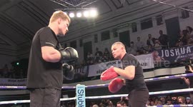 Alexander Povetkin shows off his power ahead of fight with Anthony Joshua