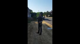 Man films himself being shot in the face with an airgun