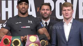 Anthony Joshua and Alexander Povetkin go head-to-head ahead of Wembley showdown - Joshua v Povetkin