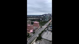 Thick plumes of smoke from massive Mississauga fire seen from miles away
