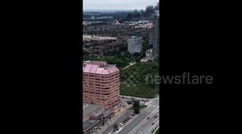 Thick plumes of smoke from massive Mississauga fire seen from miles away