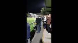 Football fans perform 'Tequila' at half time in FA Cup match