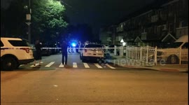 Footage of scene where three babys were stabbed by a crazed attacker in Flushing queens ny.