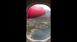 Air Greenland flyin to Nuuk from Kangerlussuaq