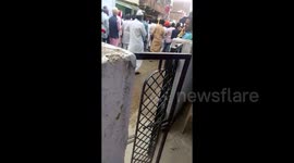 Shockin Incident;Rooftop collapsed while people gather to see Muharram Procession In India