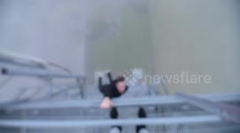 Daredevils scale Aberdeen's Northfield Tower