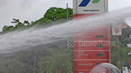 fuel station fire