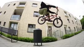 Cool BMX Bike Rider jumps