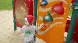 Boy plays his new song Trouble with Trolls