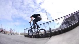 Amazing Trick combination on BMX Bike with Celebrating Moment