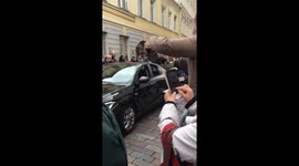 Pope Francis arrives in Vilnius, Lithuania