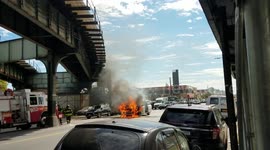 Car fire in Brooklyn 9/22/18