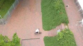 Cool Drone Footage from BMX Bike Rider jumping