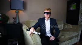 A blind author has been able to travel around the world and see hundreds of amazing sites thanks to a pair of pioneering glasses