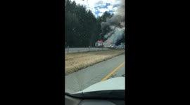 Truck fire