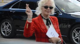 Fashion week Paris : Defile Dior. Hippodrome de Longchamp, Paris , France. 24 september 2018. Outside images of people attending.