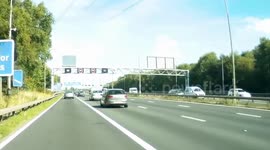 M42 M6 Junction Crazy Driver Nearly Causes an accident