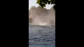 Twister spotted over the river Thames in London