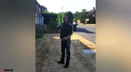 Man films himself being shot in the face with an airgun during row over car