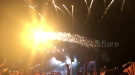 Firework shoots into crowd, injuring two, at Las Vegas' Life Is Beautiful festival