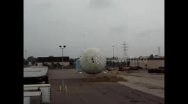 Water tower falling